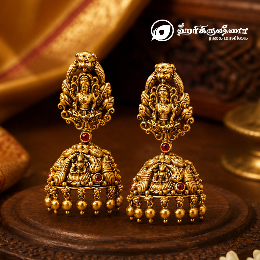 Antique Gold Earrings: A Timeless Symbol Of South Indian Heritage