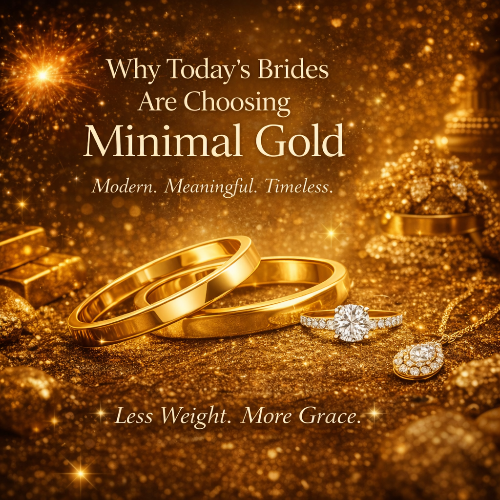 Why Today’s Brides Are Choosing Minimal Gold Over Heavy Bridal Sets